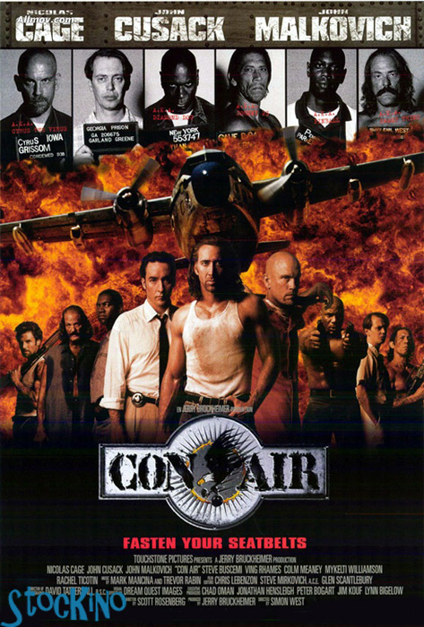 смотреть онлайн бесплатно в хорошем качестве Воздушная тюрьма / Con Air (1997)